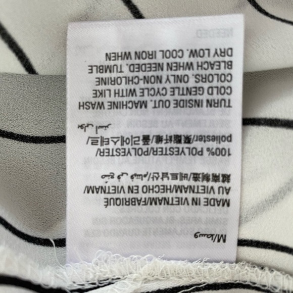 NWT Bar III Striped Tunic Blouse Size M - Picture 5 of 5